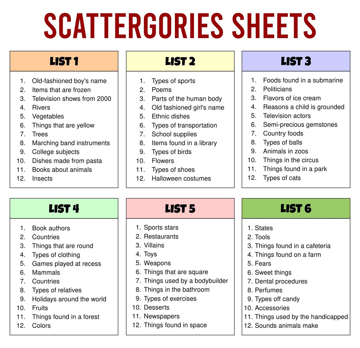 Your Free Scattergories Generator for Engaging Educational Word Challenges